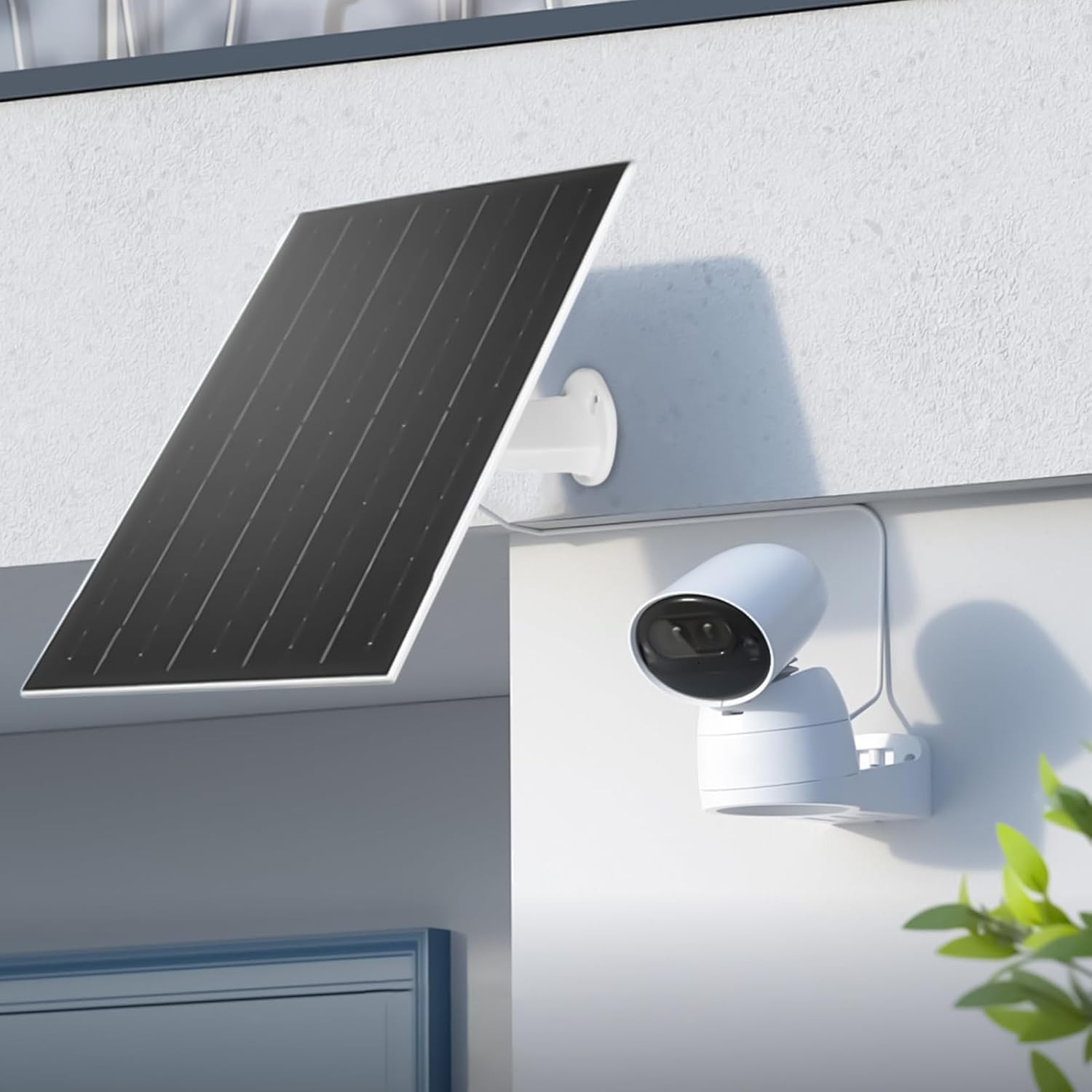 4 Pack Solar Panel for Ring Spotlight Camera/Stick Up Cam Battery Charger 8W 5V