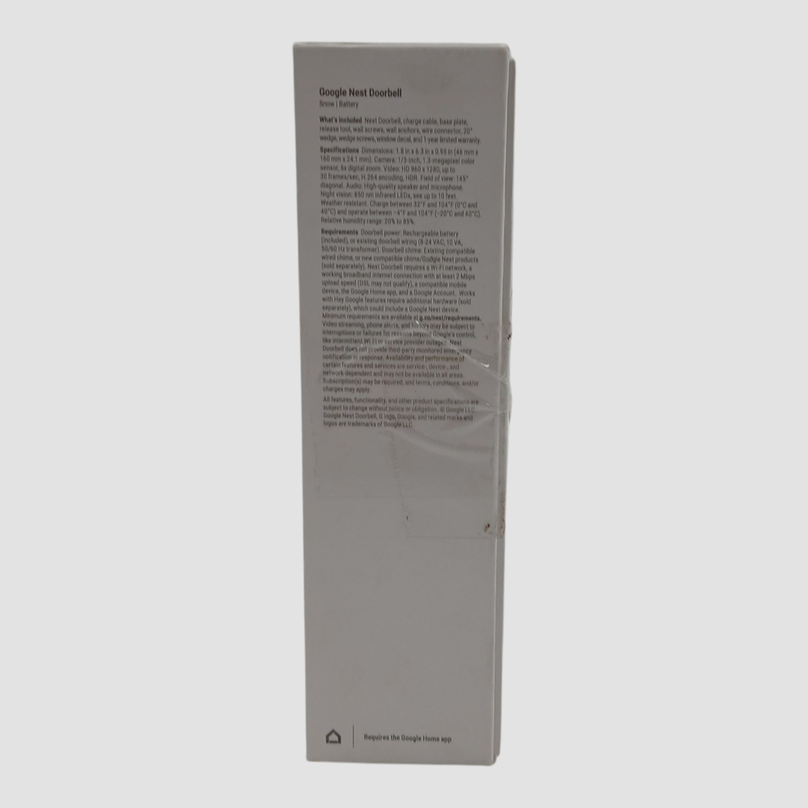Google Nest Doorbell (Battery) (Untested)
