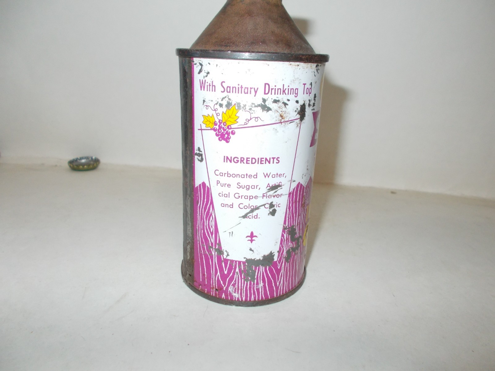 C&C Super Coola Grape Soda Cone Top