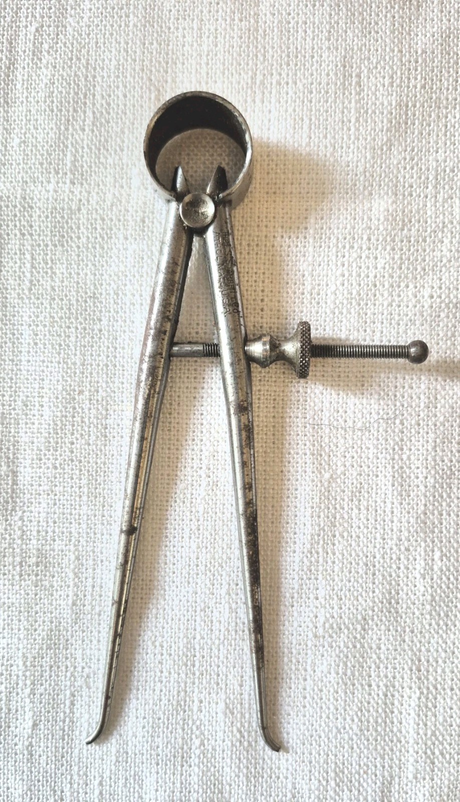 Vintage L.S Starett 5" Caliper/ Divider Athol Machine Company Made In USA