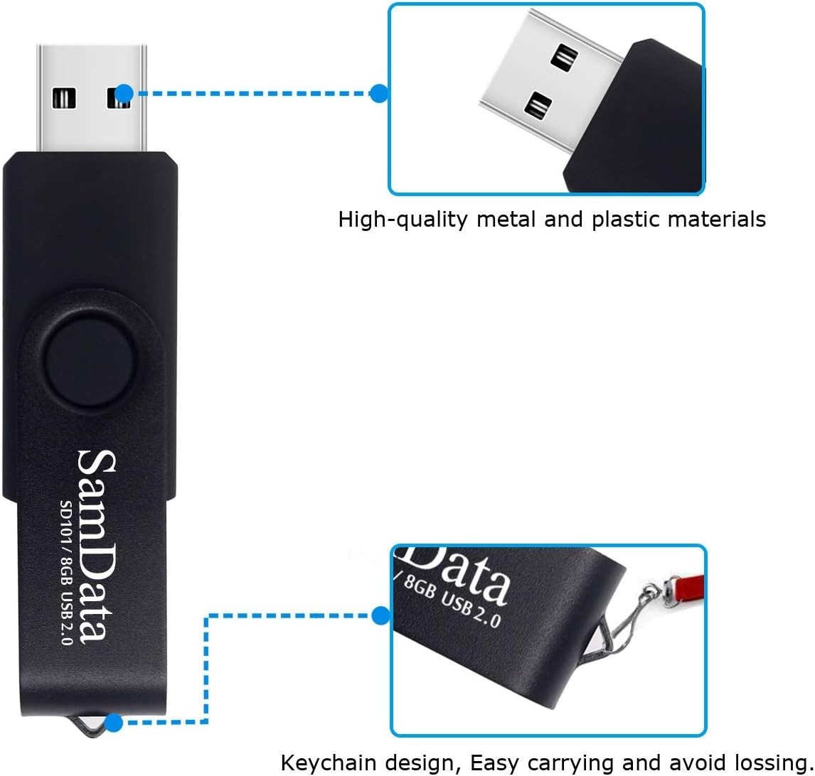 High-Speed 8GB USB Flash Drive with Easy Plug & Play - Ideal for Professionals