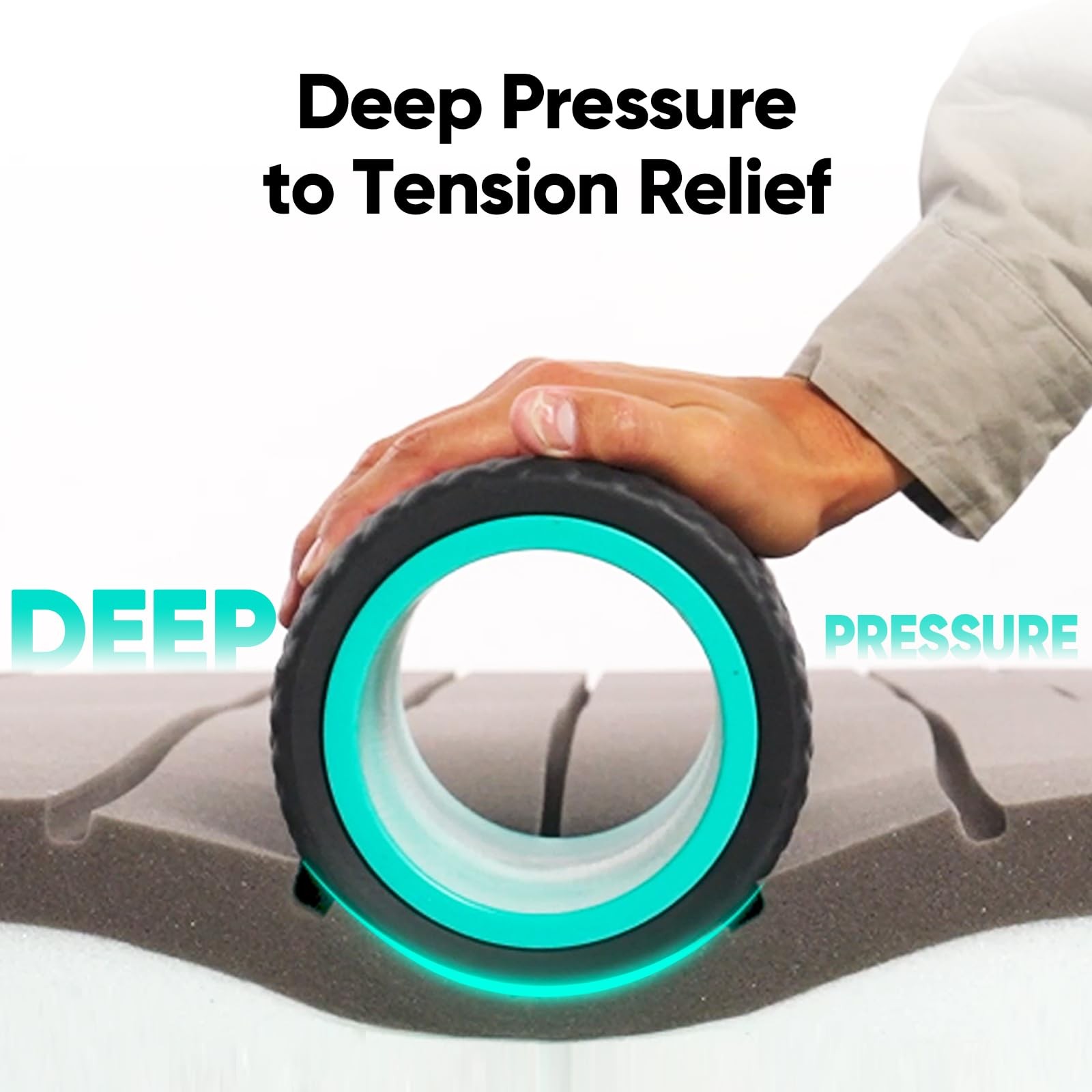 Back Roller - Deep Tissue Massage Wheel, Yoga Wheel & Back Stretcher for Pain...