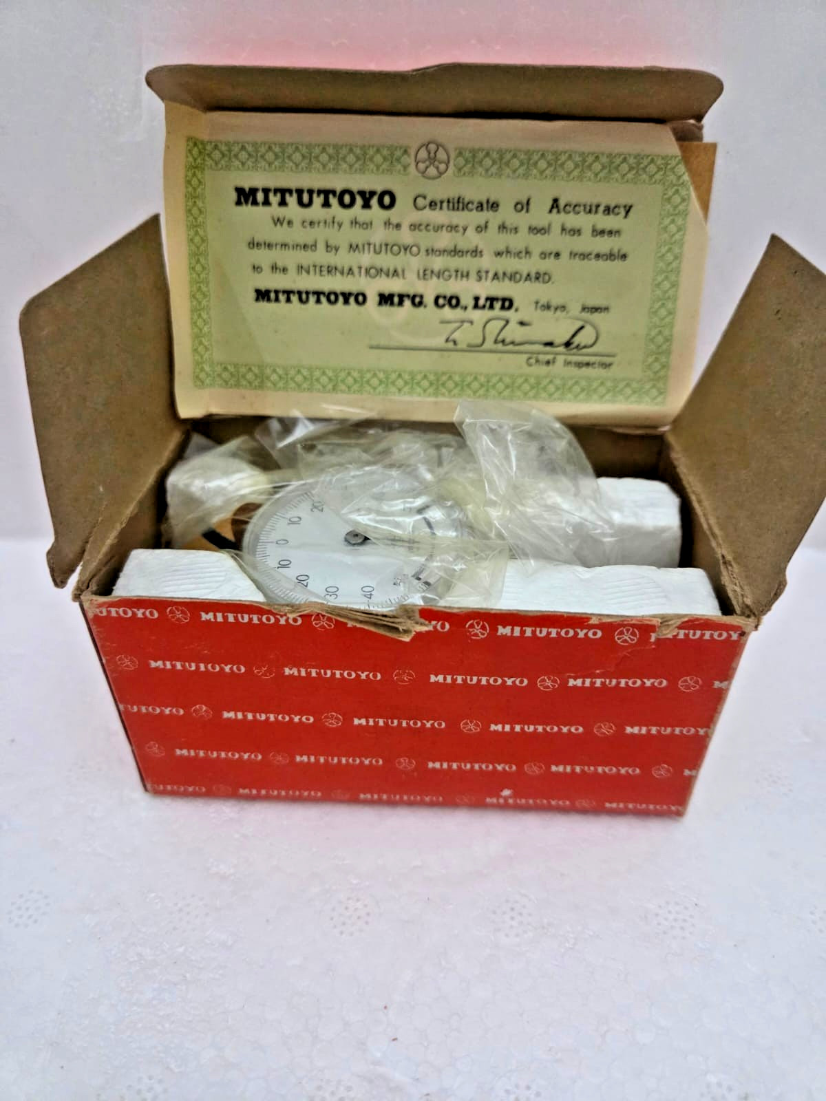 Mitutoyo 1929-42 Dial Indicator 0.01mm to 1mm Grad - Brand New