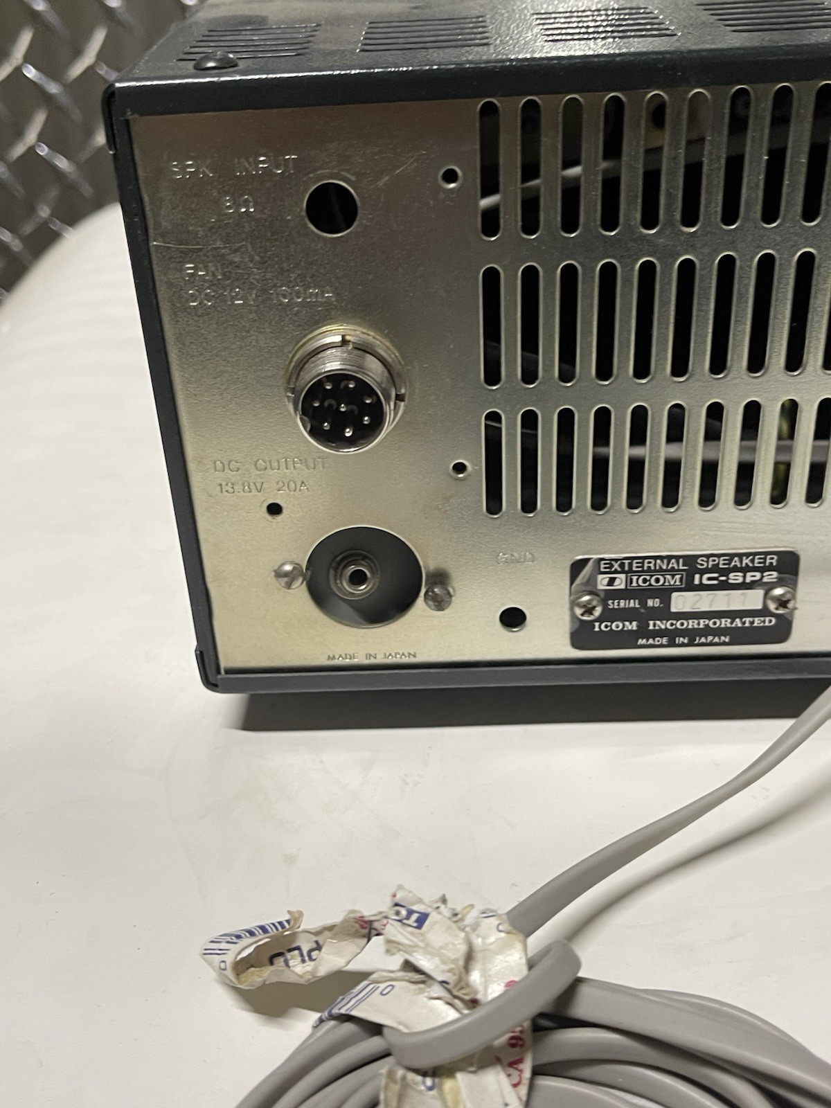 ICOM PHONE PATCH EXTERNAL SPEAKER IC-SP2 SERIAL NUMBER 02711 FOR TRANSCEIVERS