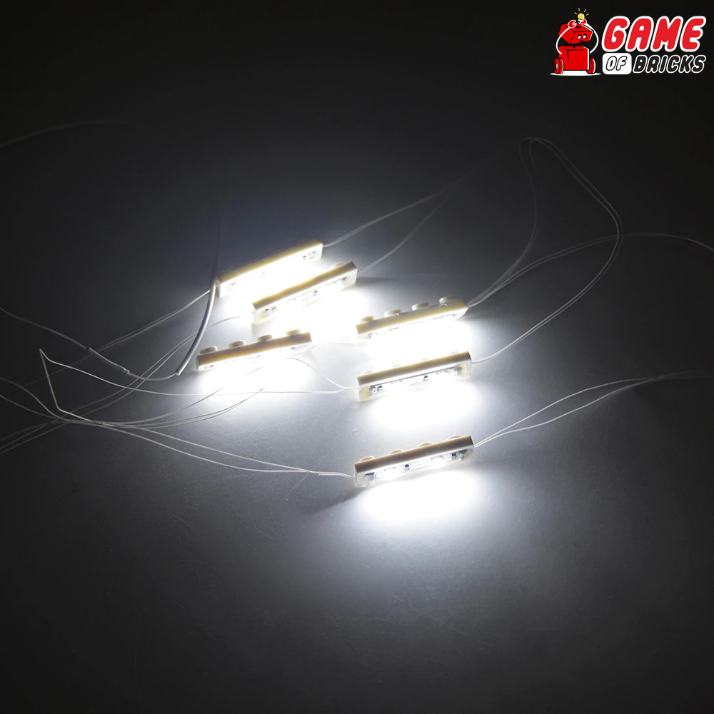Game of Bricks 6 in 1 USB LED Light Kit for LEGO® sets (White Color)