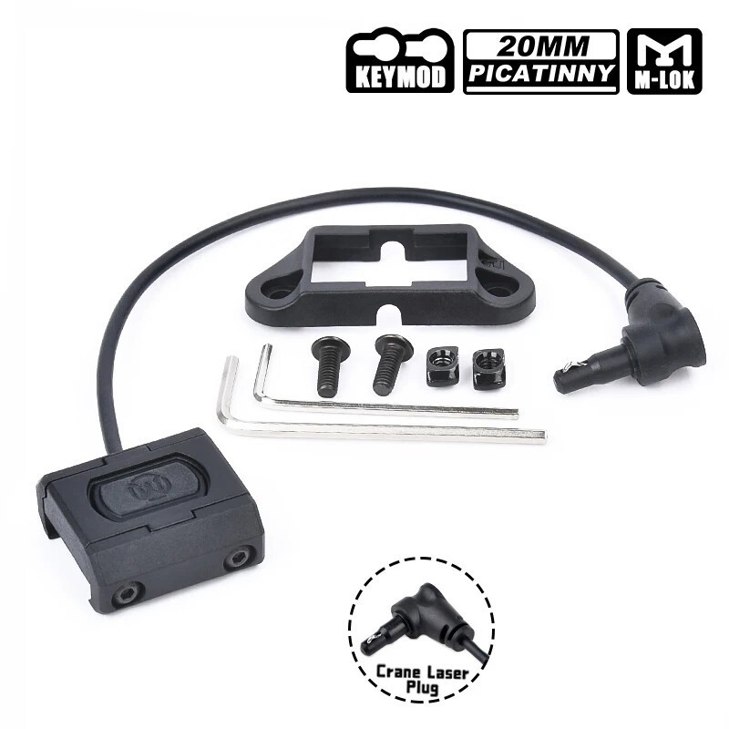 Tactical Crane Laser ModButton Pressure Remote Switch Mlok For DBALA3 OGL Aiming