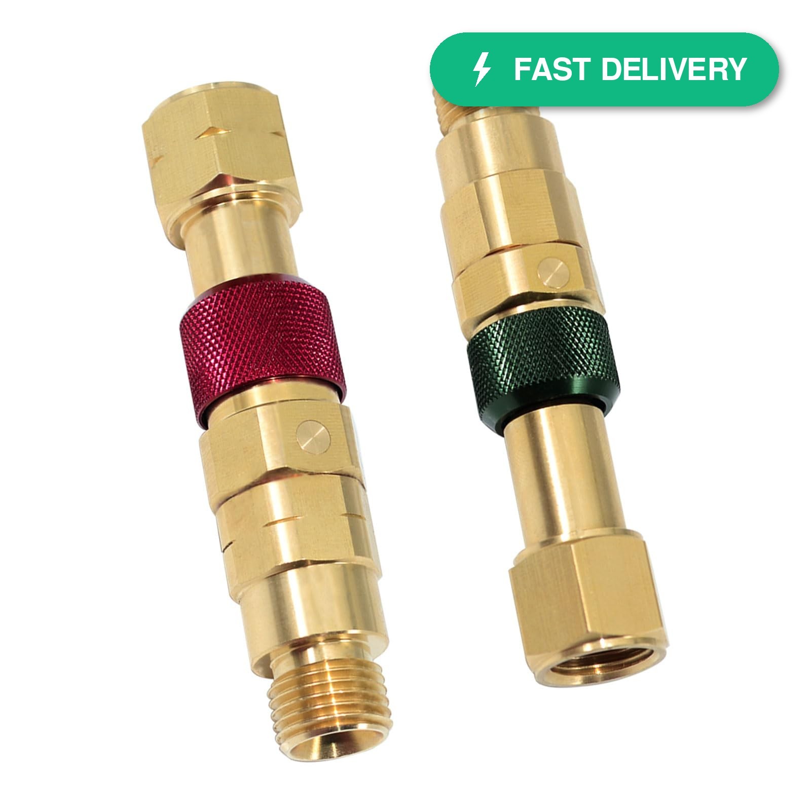 Ebrmeiwo QDB10 Quick Disconnect Kit for Oxy-Acetylene Torch Hose w/ Check