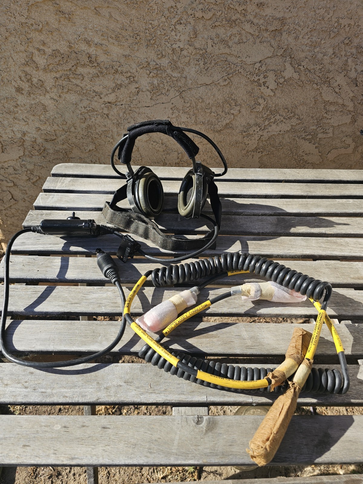 Bose TriPort Tactical Headset Army W/Mic Military Comm w/2 Cables