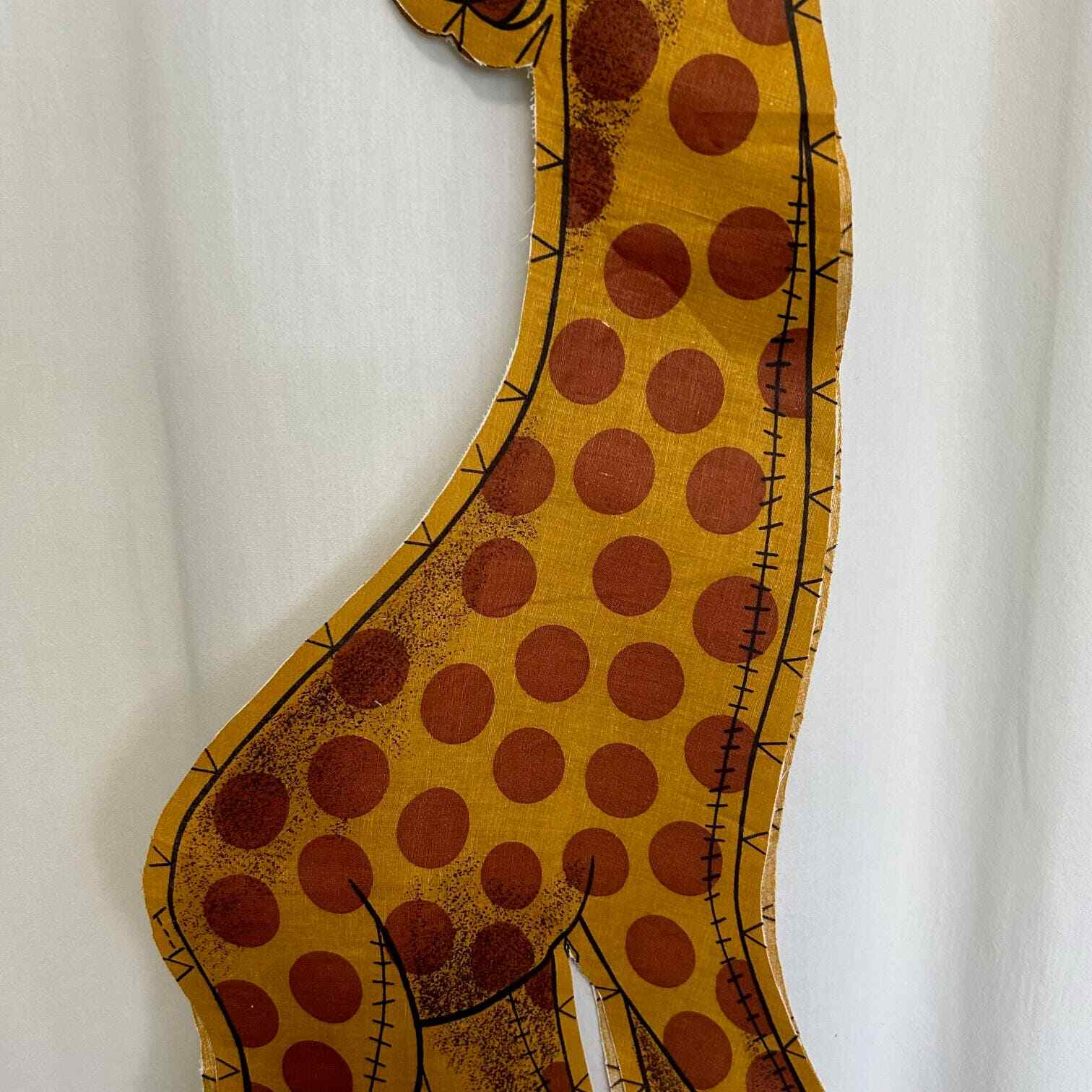 Vintage Giraffe Plush Unfinished Project Approx. 26" Finished Complete HTF