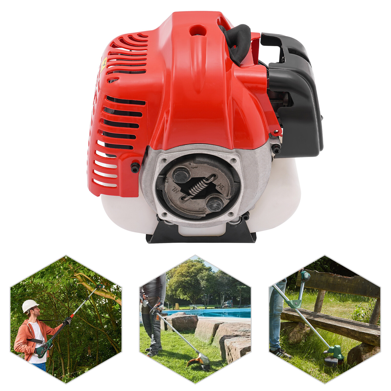 3HP Gasoline Engine Single-cylinder Hand-pull Engine Air Cooling 42.7CC 2 Stroke