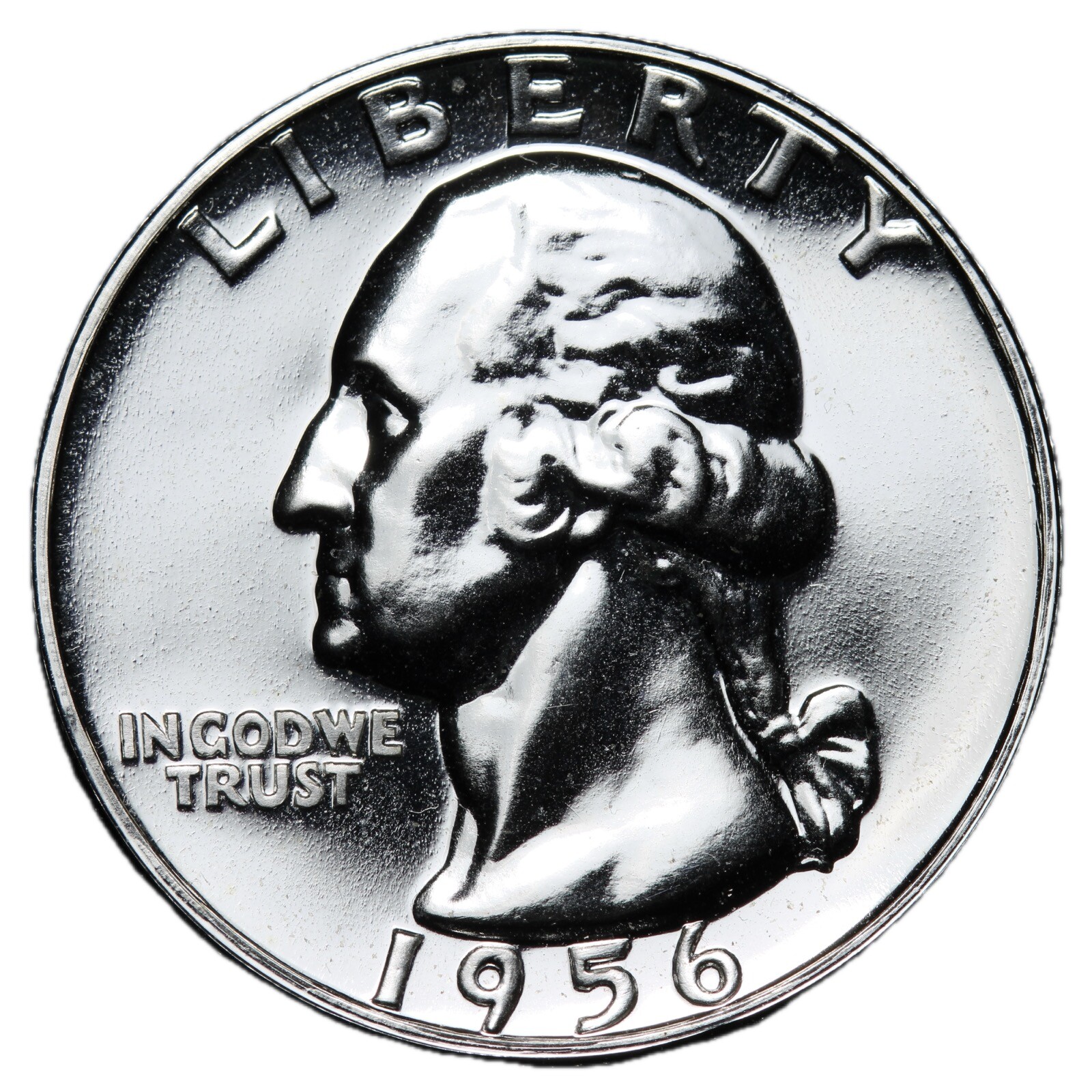 GEM PROOF 1956 Washington SILVER Quarter ULTRA NICE COIN!