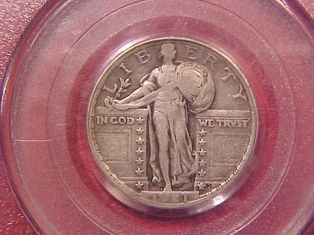 1921 P SILVER STANDING LIBERTY QUARTER - PCGS VF20 - SEE PICS! - (G179)