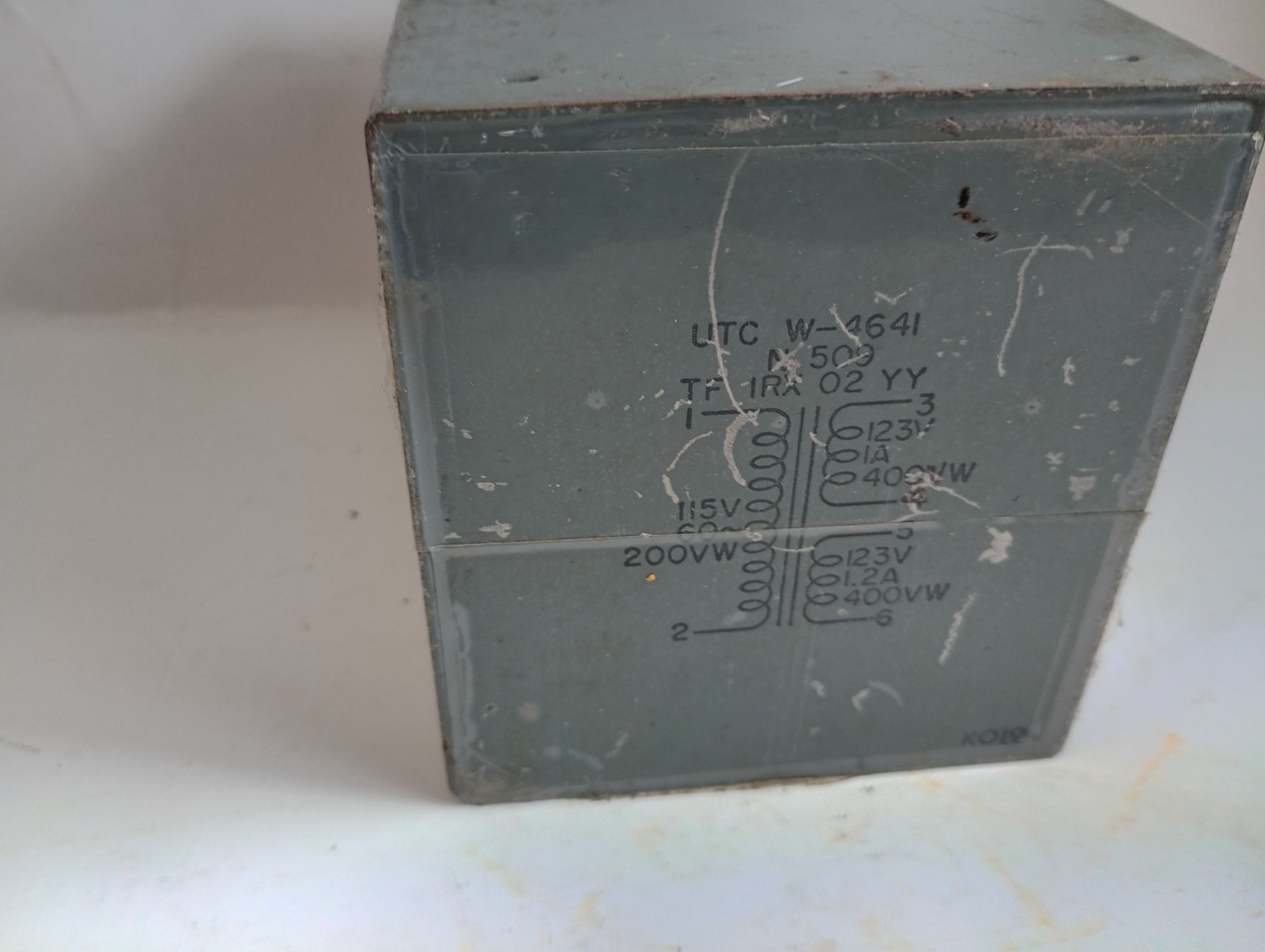 1 UTC-W-4641 Power Transformer -Tests Good