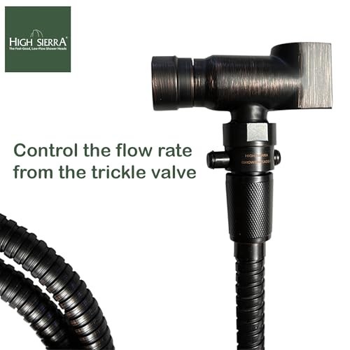 Lead-Free Brass Shower Trickle Valve - Easy Push Button Flow Control, Polished F