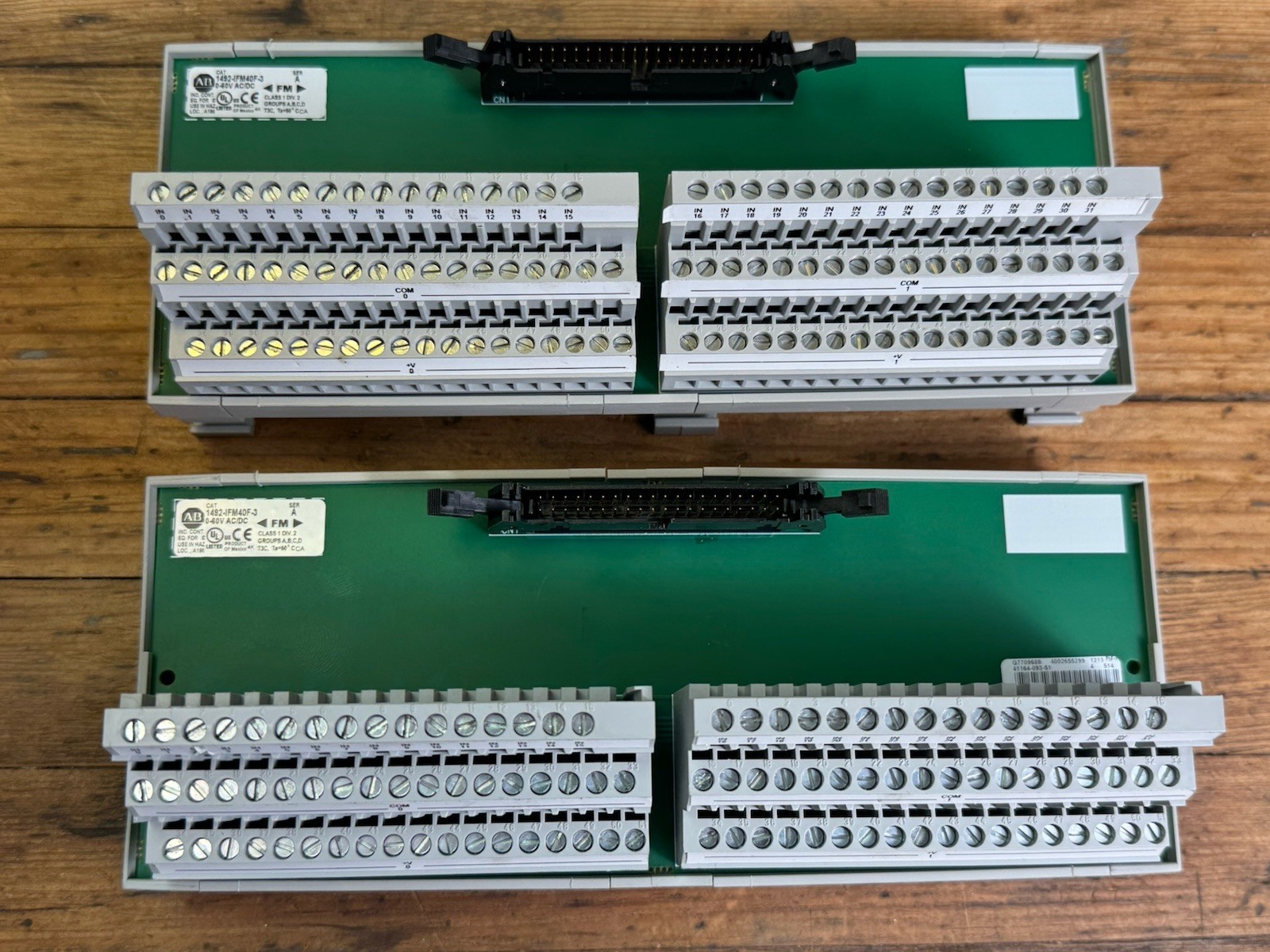 (LOT OF 2) Allen Bradley 1492-IFM40F-3 Interface Module Series A