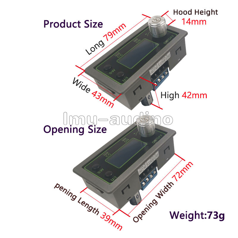 WZ5005L 50V 5A CNC Adjustable Power Supply Module Buck Step-Down Module DC CV