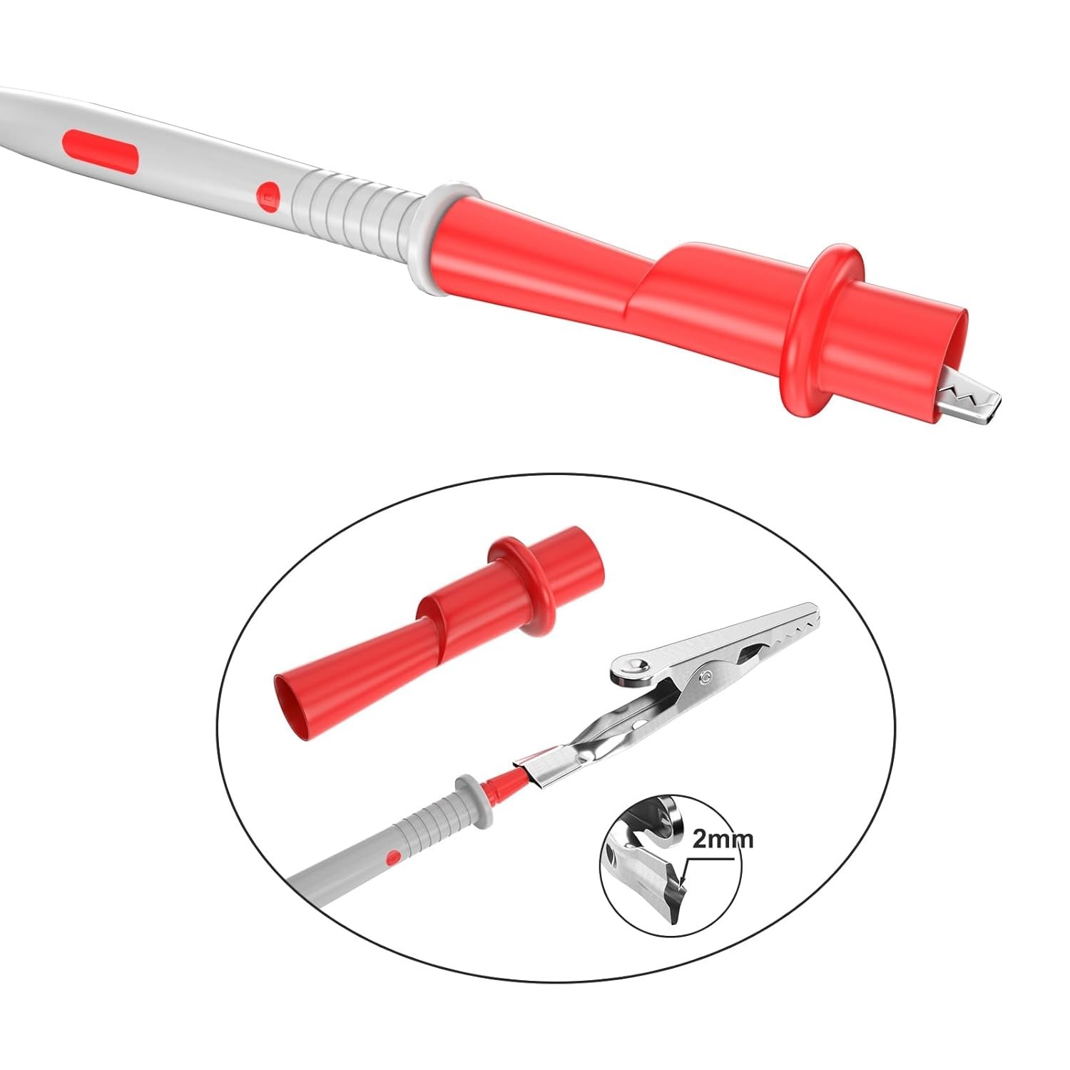 High-Quality 4PCS Alligator Clips with Insulated Shell - Safe Electrical Testing