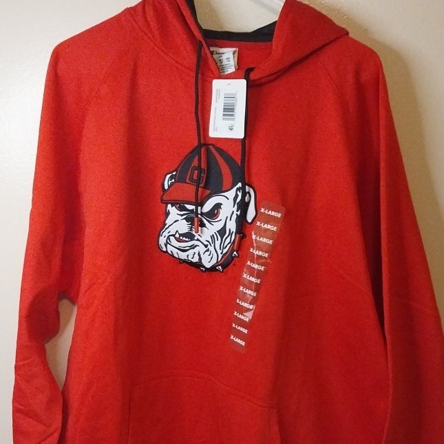 Champion Georgia Bulldogs Red Hoodie Men's Size XL NCAA Fan Apparel