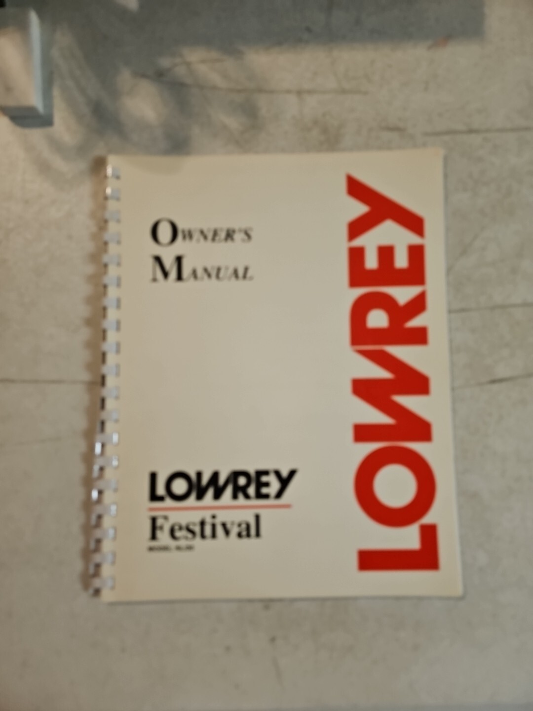 Lowrey Festival NL-20 Owners Manual