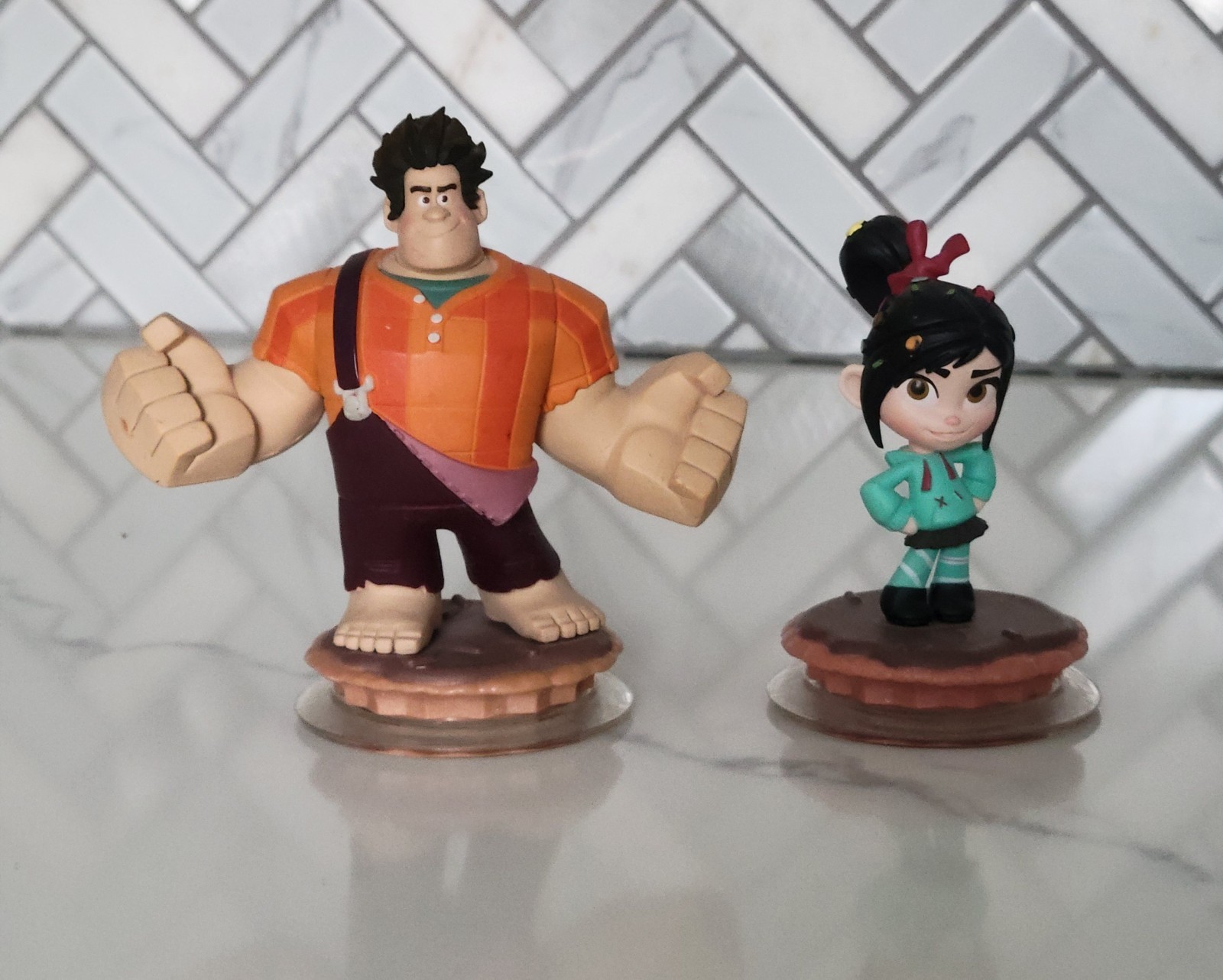 Disney Infinity - Wreck It Ralph & Venellope Figure Lot