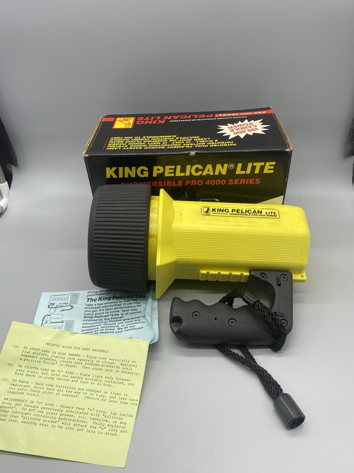 King Pelican Lite Submersible Pro 4000 Series - Yellow - UNTESTED
