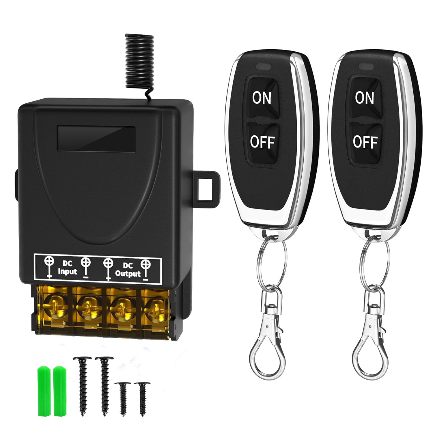 30A Heavy Duty Wireless Remote Control Switch Kit DC 12V 24V 48V 72V 328FT RF