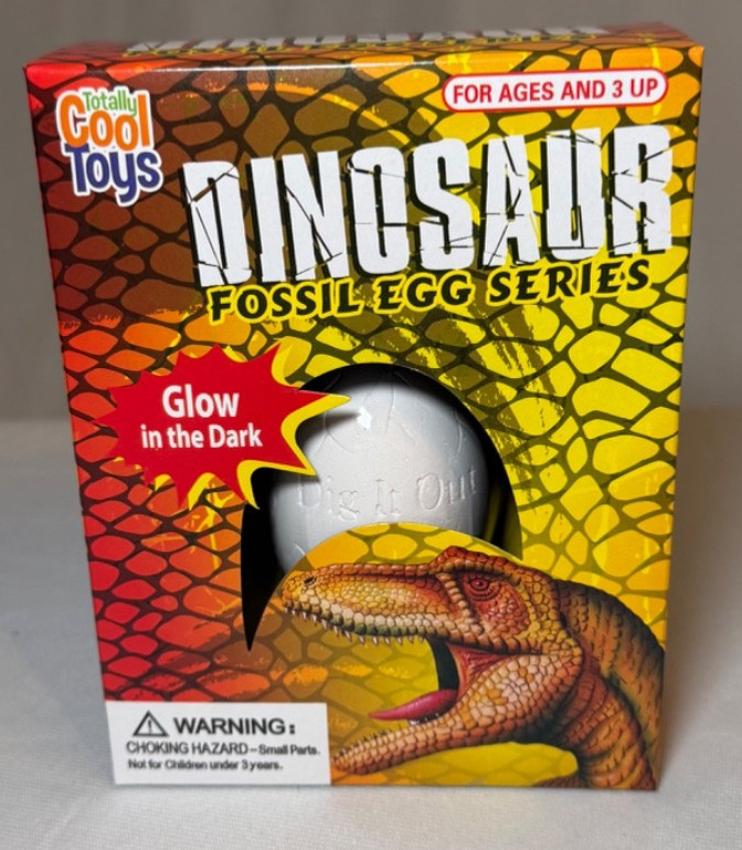 Totally Cool Toys Glow In The Dark Dinosaur Fossil Egg Series Totally Cool Toys