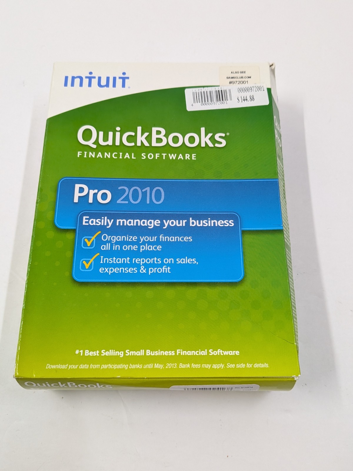 QuickBooks Pro 2010 CD + License & Product Keys Windows XP Vista 7 INTUIT Retail