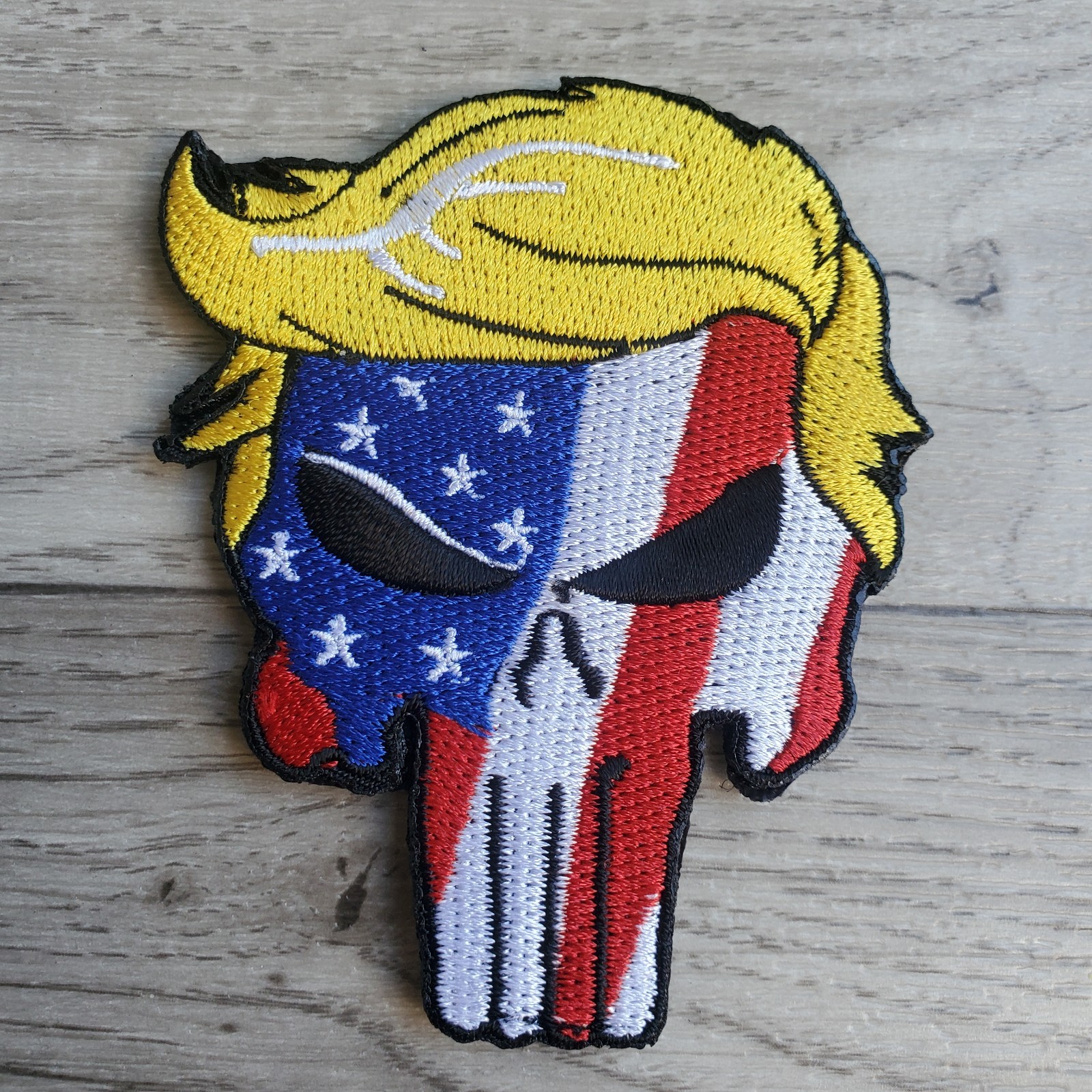 MAGA TRUMP PUNISHER Morale Patch Hook and Loop Backing