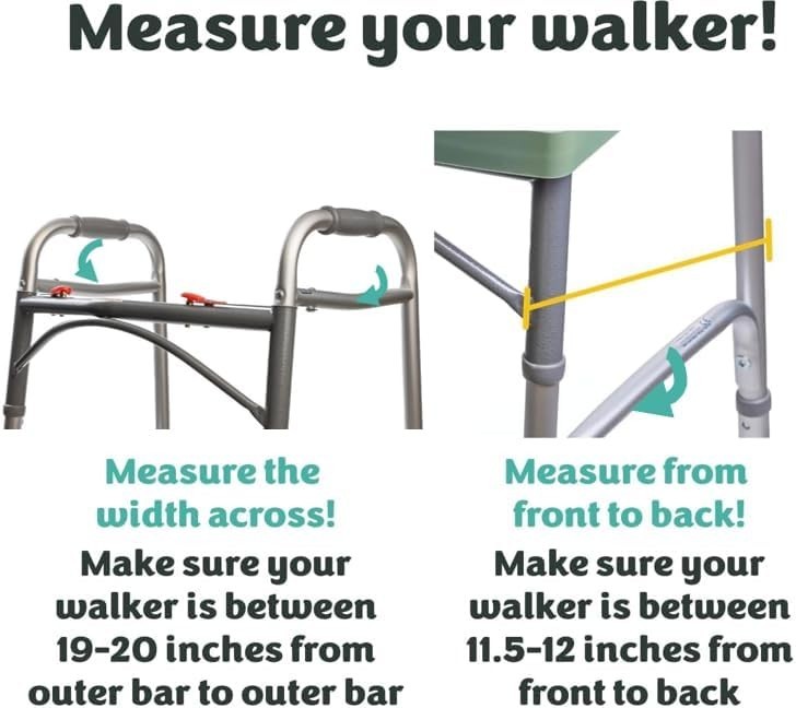 Green Walker Tray for Rolling Folding Walker, Tray Table with Cup Holder for ...