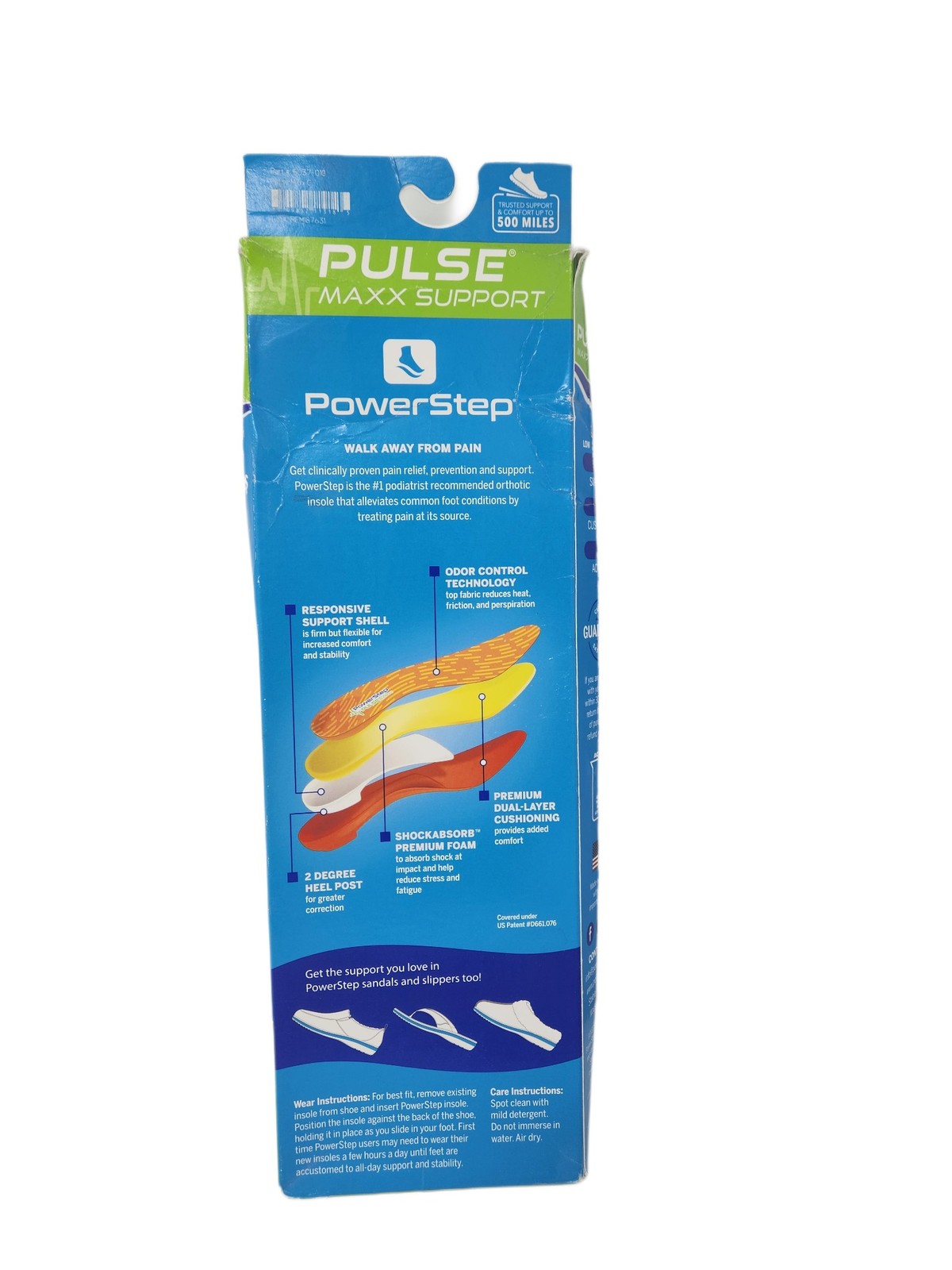 POWERSTEP MAX SUPPORT INSoles ORTHOTIC SUPPORT COMFORT STABILITY SIZE OPTIONS