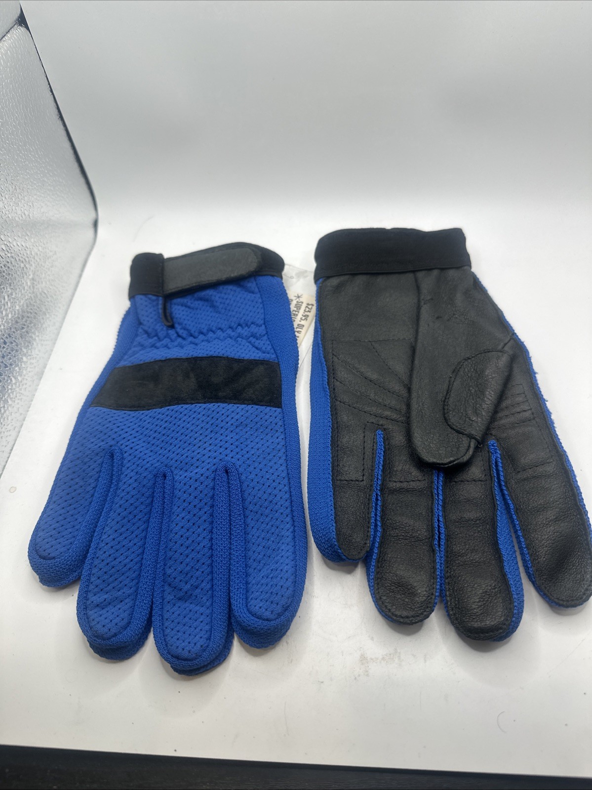 Olympia 150 Airflow Gloves Breathable Mesh Ventilated XL Blue NEW OLD STOCK