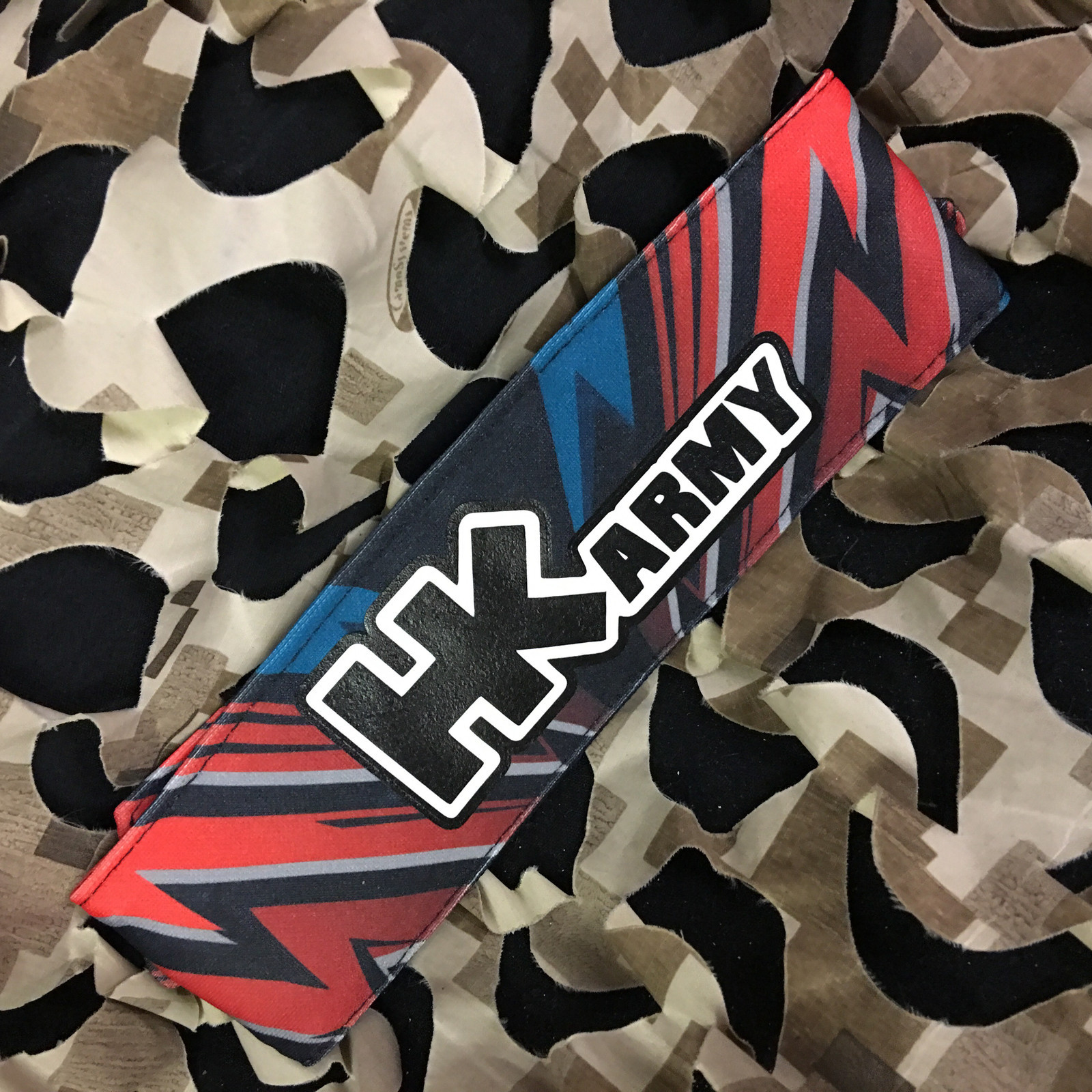 NEW HK Army Paintball Headband Padded Tying Head Sweat Band - HK Tazzed Patriot