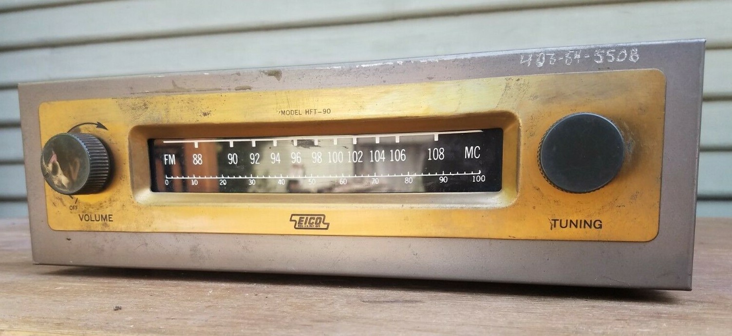 Vintage EICO HFT-90 FM Tube Tuner All Vintage Mullard Eico Tubes Untested