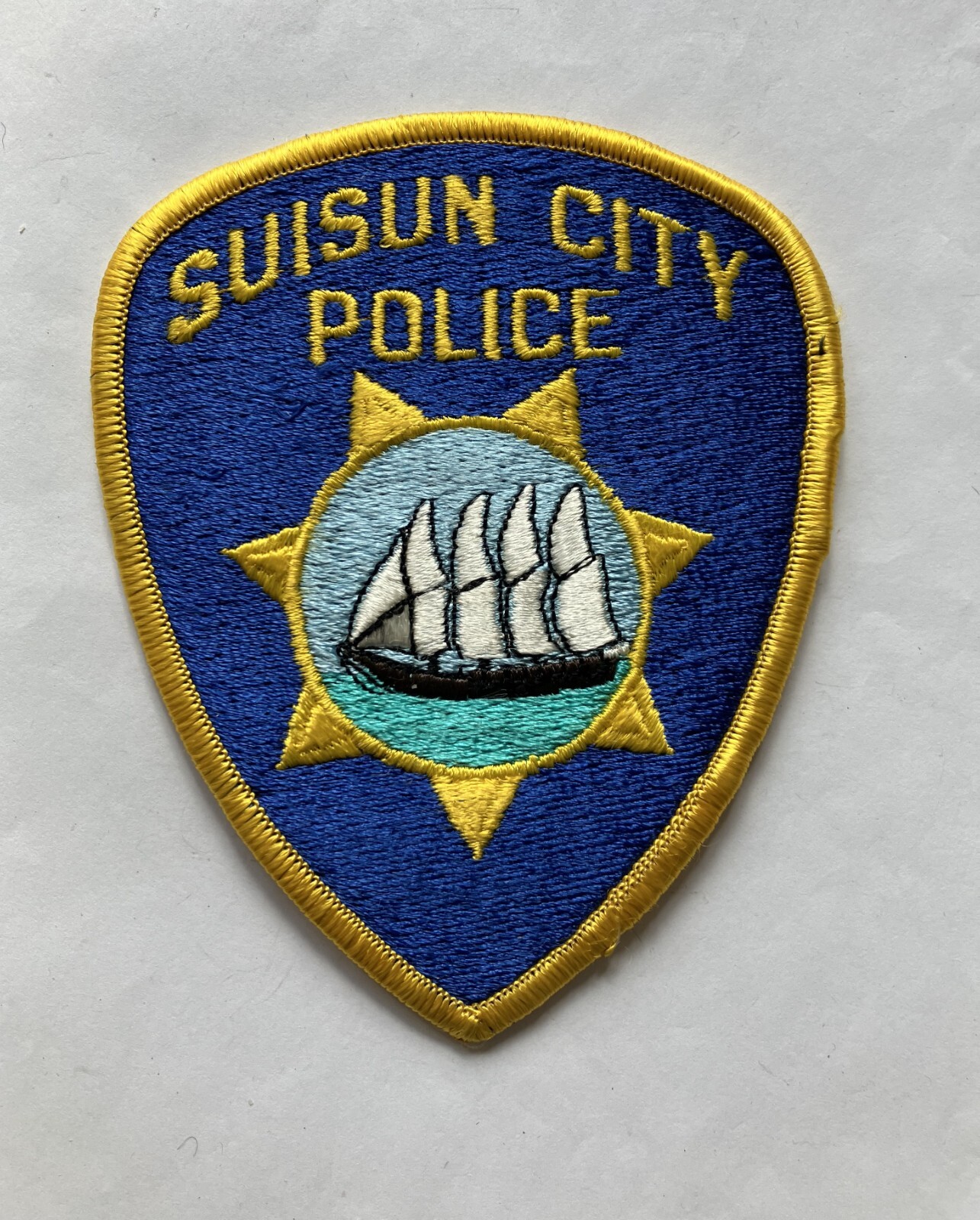 Obsolete Suisun City Police patch, California