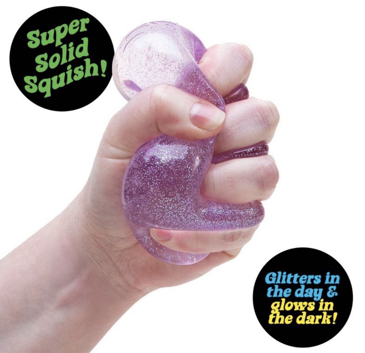 Nee Doh Nice Cube Super Solid Squish! - Blue Purple Pink - (Color May Vary)