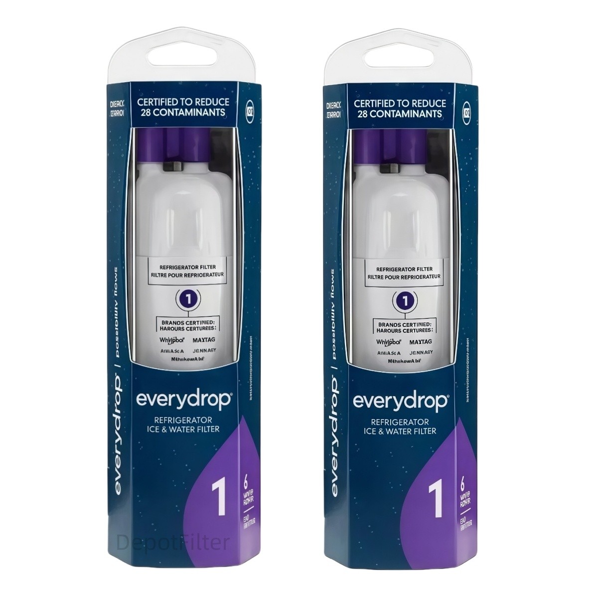Sealed 2PK Ε VΕRY D²ROP ΕDR²1RXD1 W102²95370A Filter 1 Refrigerator Replacement