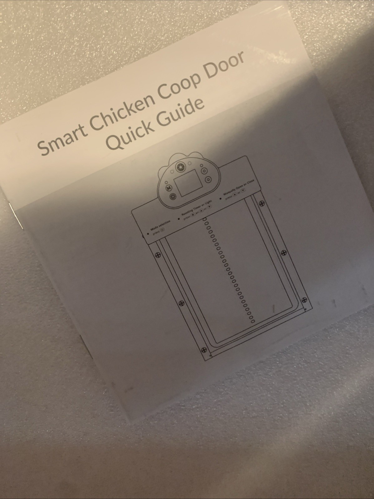 Solar Powered Automatic Chicken Coop Door with Timer/PIR Sensor Modes