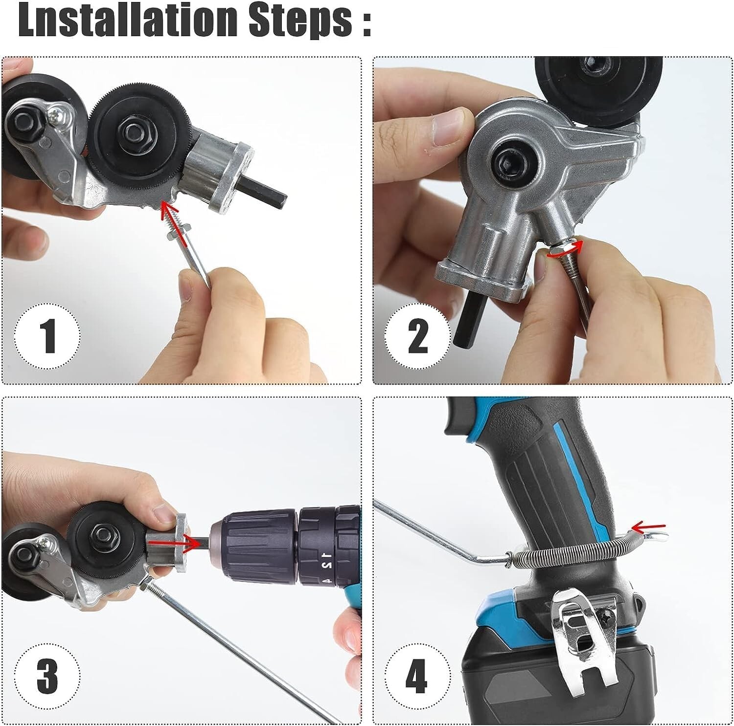 Electric Drill Shears Plate Cutter Attachment Metal Sheet Cutter Nibbler Saw NEW