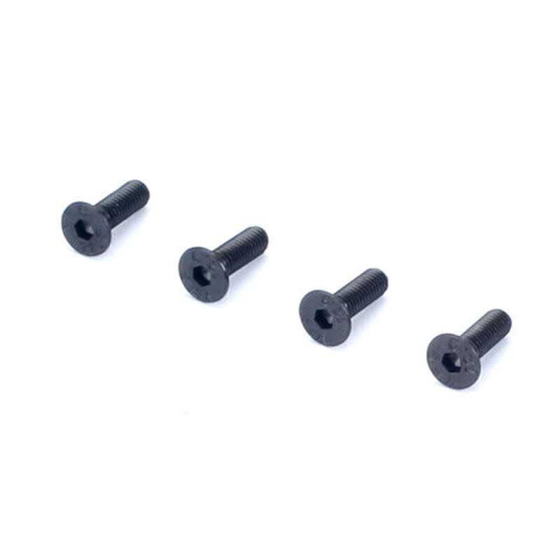 DUB2287 DuBro Flat Head Socket Screws (4) (3x10mm)