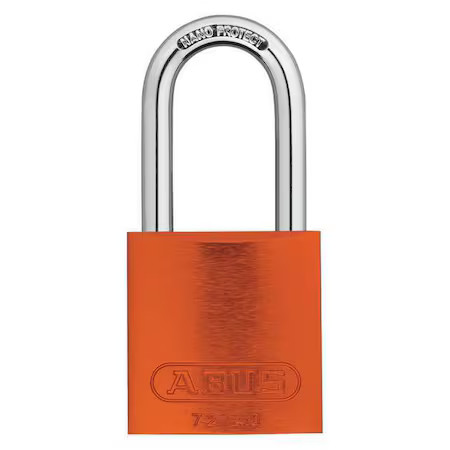Abus 72 Hb/40-40 Ka Orange Lockout Padlock, Keyed Alike, Aluminum, Orange, 1