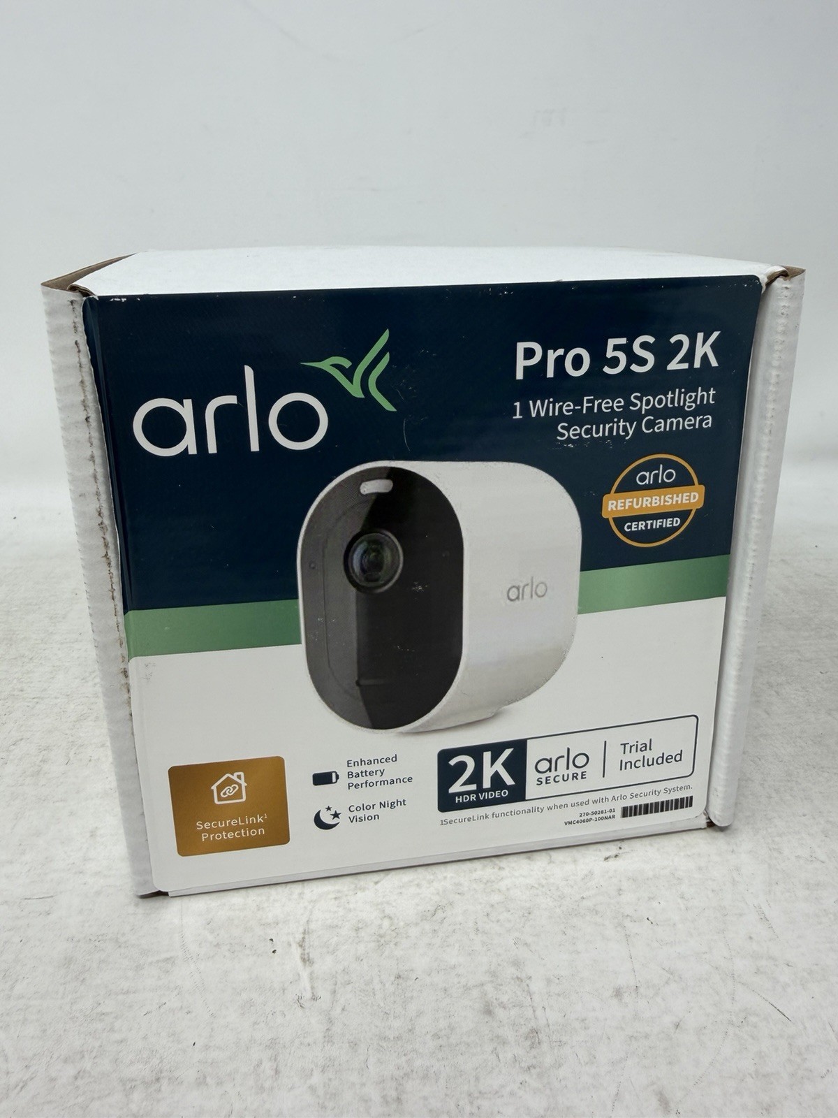 Arlo Pro 5S Add On Wireless 2K HDR Spotlight Security Camera Color Night Vision