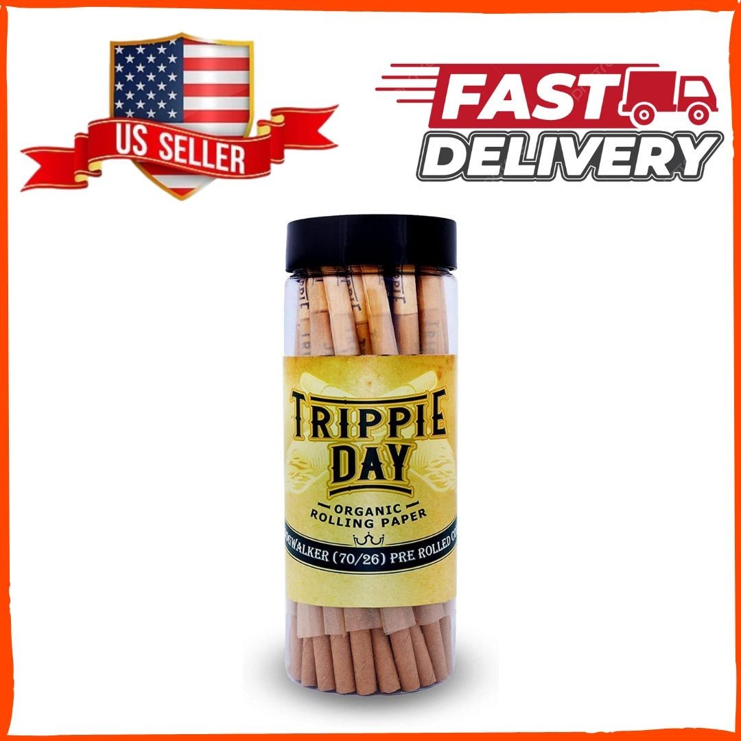 Trippie Day Single Size Dogwalker Pre Rolled Cones | 75 Pack | Classic Pre Ro...