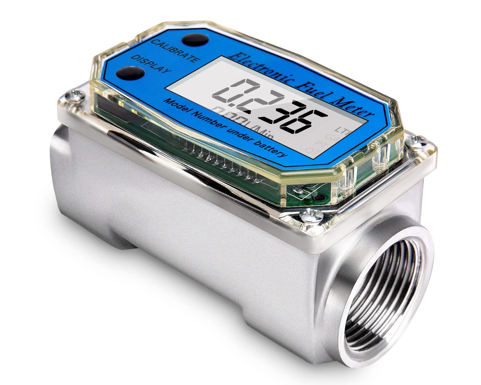 1Inch Flow Meter - Turbine Flow Meter - Fuel Flow Meter - LCD Digital Flow Me...