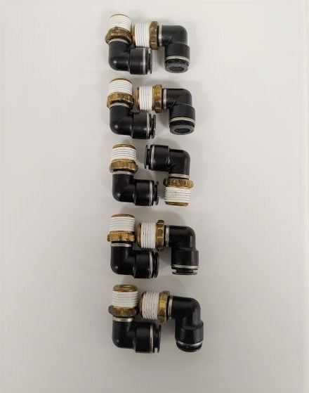 *Pk of 10* SMC ½ PTC x ½ Male NPT 90°  Elbow - P/N  SMC KV2L13 37S