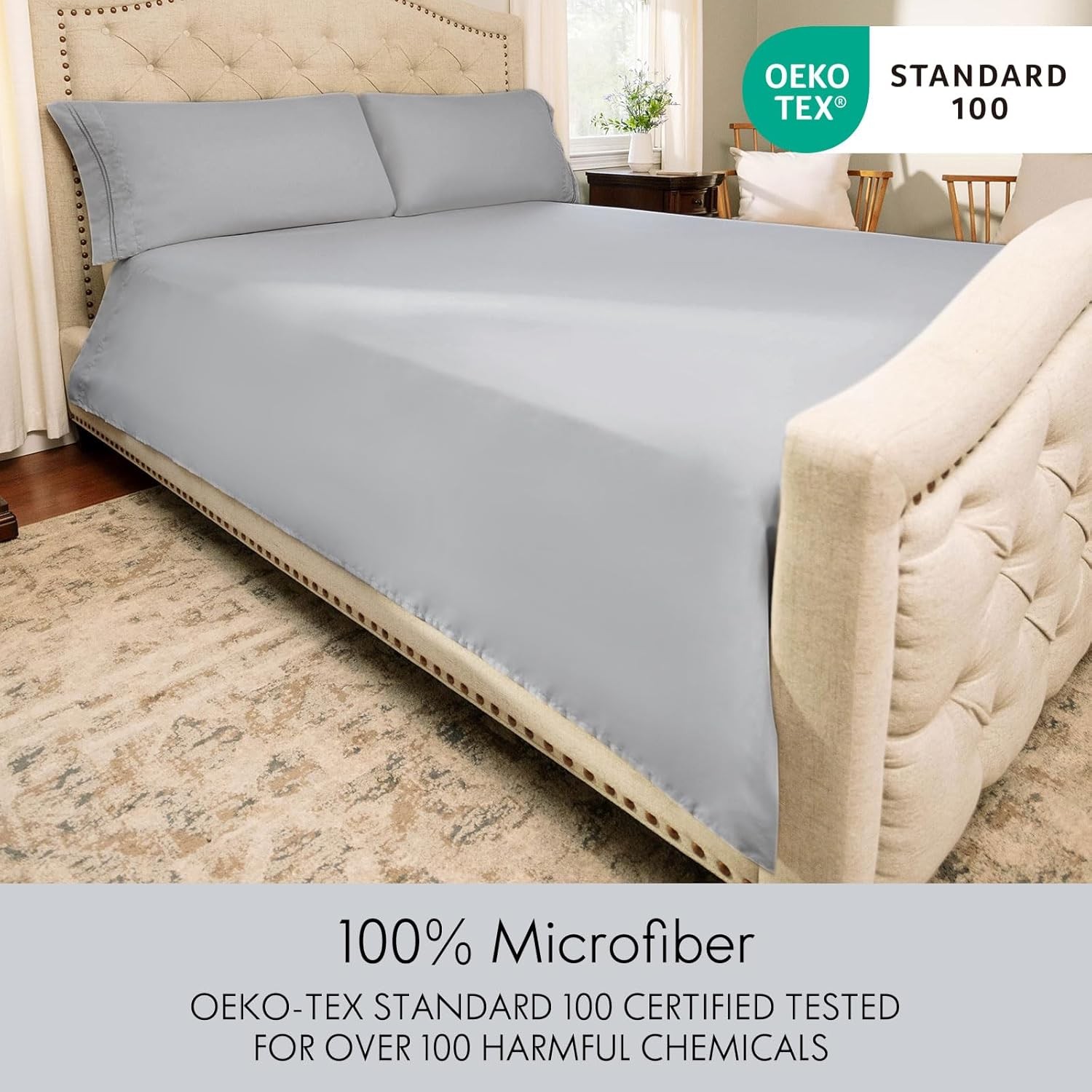 ClevaHome Queen Size Sheets 6 Piece Soft Breathable Luxury Bed Sheet Set