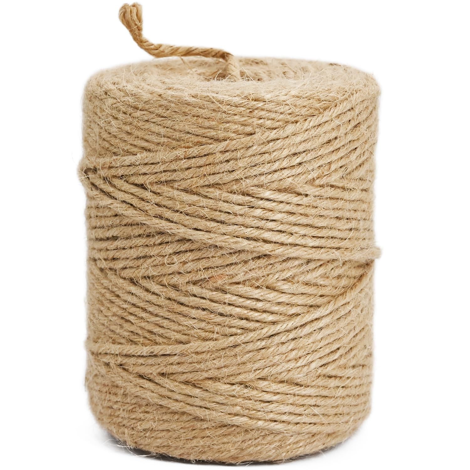 Leecogo 1/8 Inch (3mm) 6 Ply Jute Twine 328 ft Heavy Duty