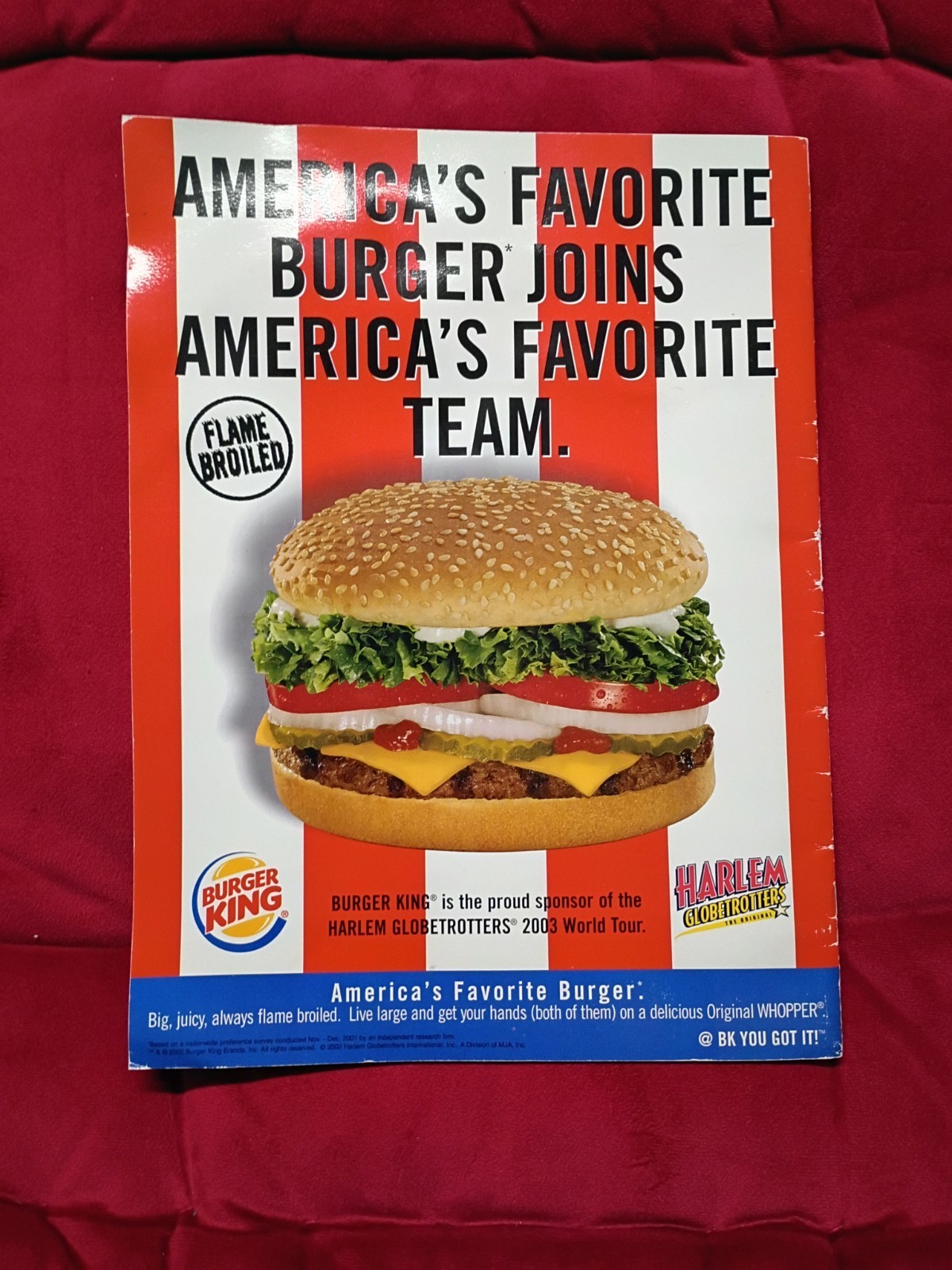SIGNED 2003 Harlem Globetrotters Tour Program Collectors Dream!
