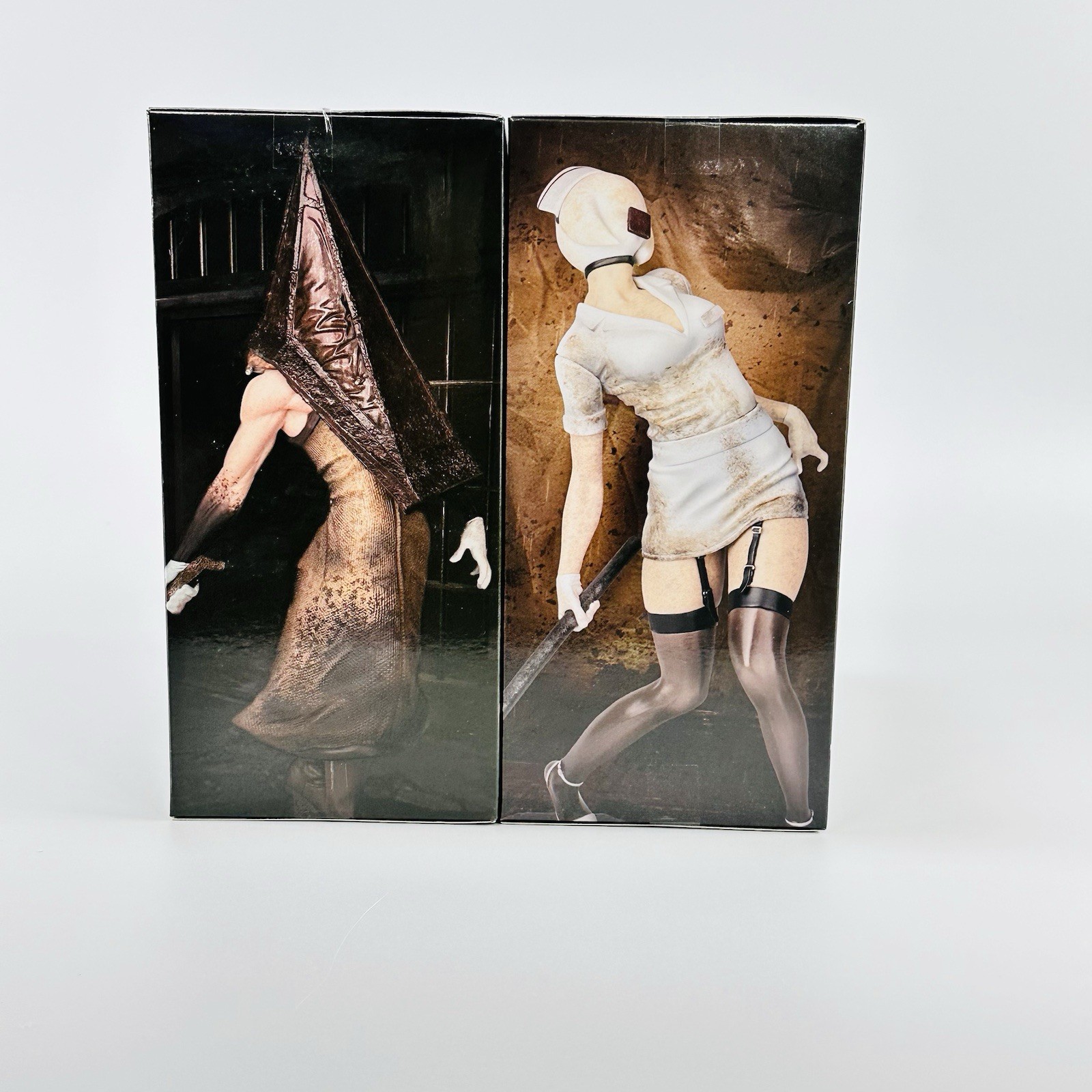 SILENT HILL 2 Red Pyramid Thing & Bubble Head Nurse Figure Set Konami NY SELLER