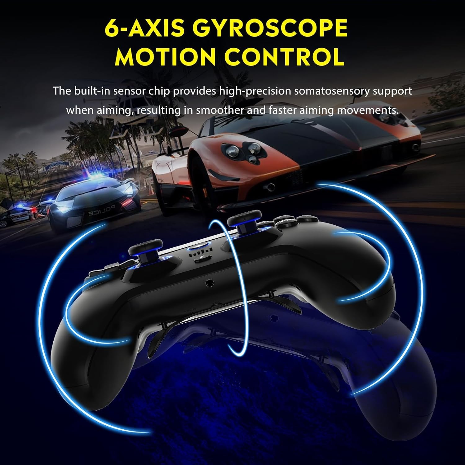 Spark N5 Wireless Controller for Pro Slim PS3 PS2 Steam Deck PC Windows Mac Ios